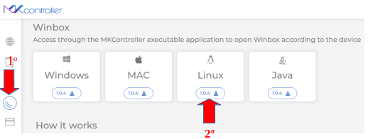 Baixando Winbox aplicativo MKControlle.