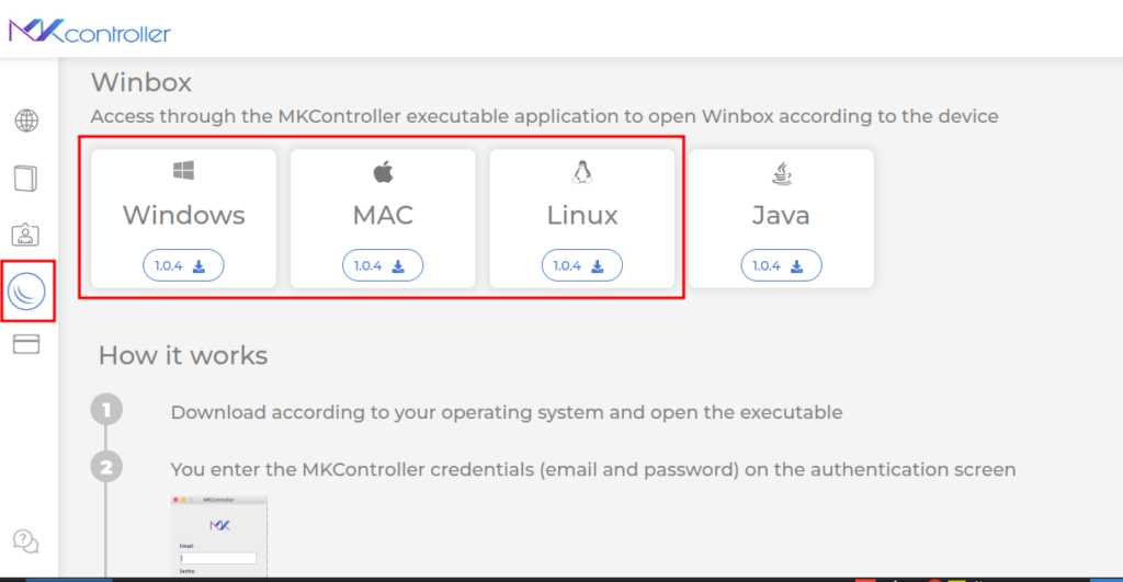 Operating systems desktop app for access a Mikrotik RB remotely.