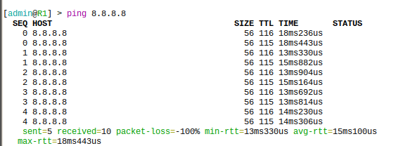 Teste ping para Acesso Remoto Mikrotik.