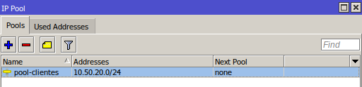 Ver Pools de IP no Mikrotik.