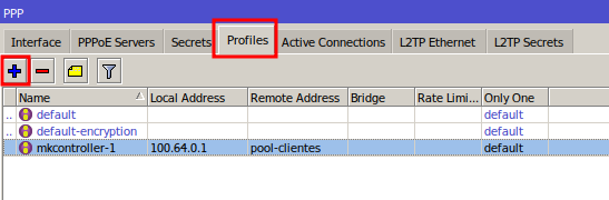 Configuração de Perfil PPPoE de plano de conexão para servidor PPPoE no Mikrotik.