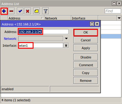 Para configurar el servidor DHCP en Mikrotik.