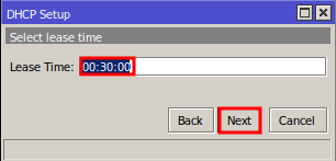 Lease to configure DHCP Server on Mikrotik.