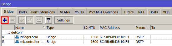 Creando un puente con el nombre de Loopback para usar en Loopback IP en Mikrotik.