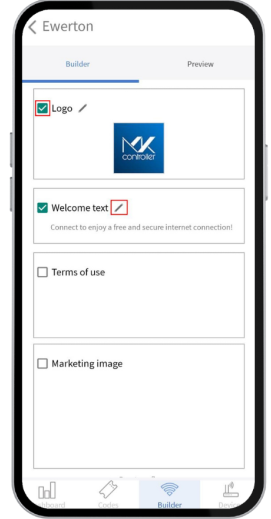 Welcome text to the Mikrotik Hotspot page.