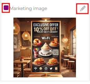 Choosing marketing image for Wi-Fi login page.