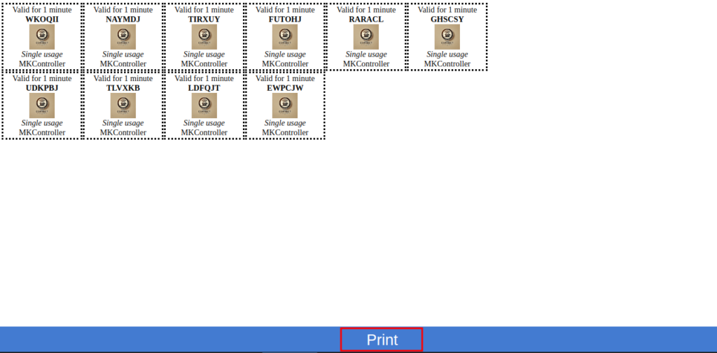 Imprimir Fichas Mikrotik.