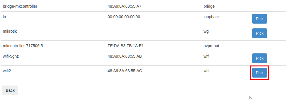 Interfaz de información para configurar hotspot mikrotik com Fichas..