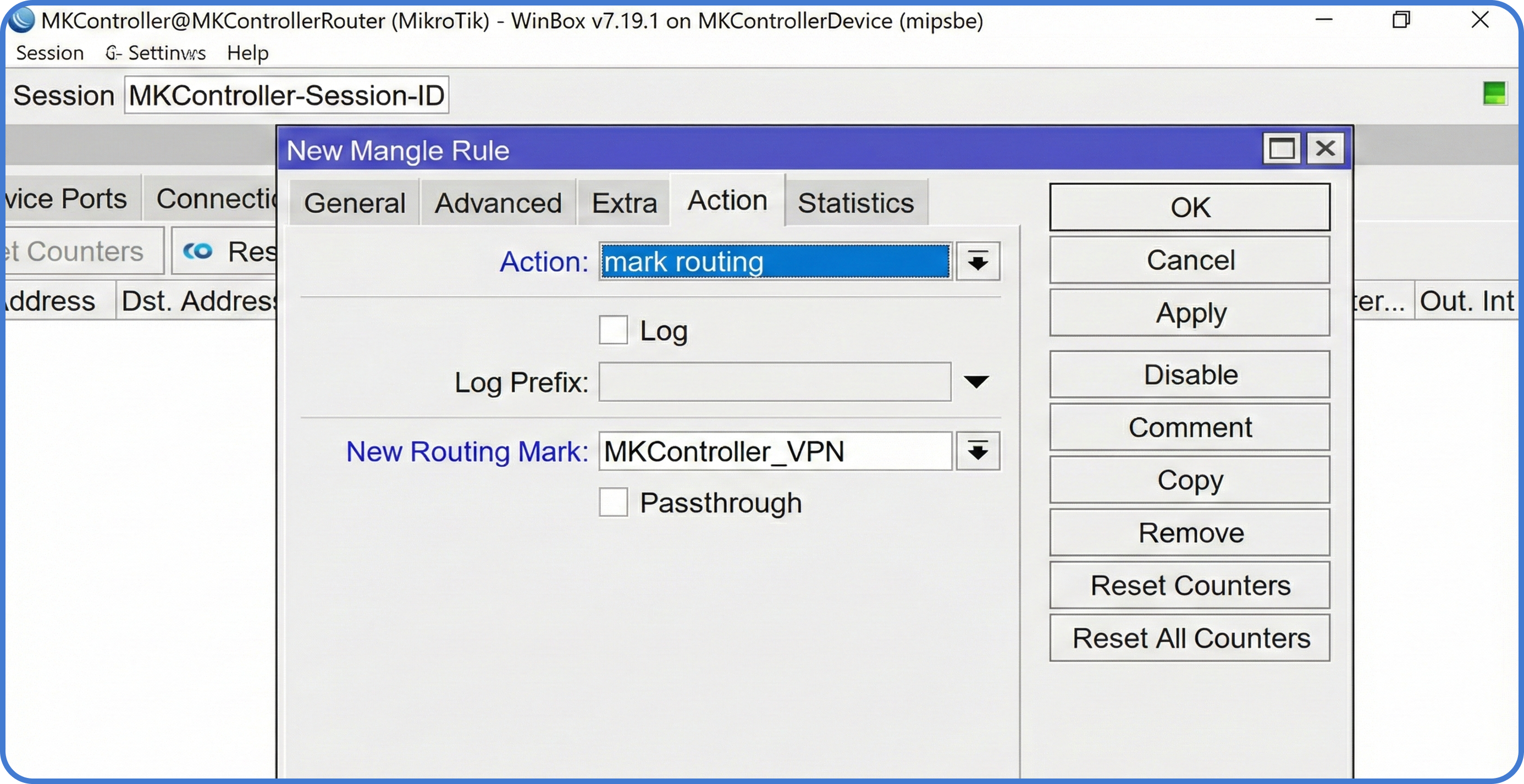 MikroTik Mangle Rule for Routing Marks