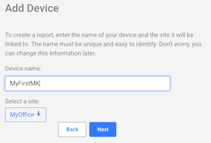 Adicionando site para Acesso Remoto Mikrotik.