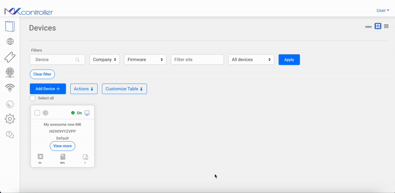 Adopt Mikrotik device in MKController.