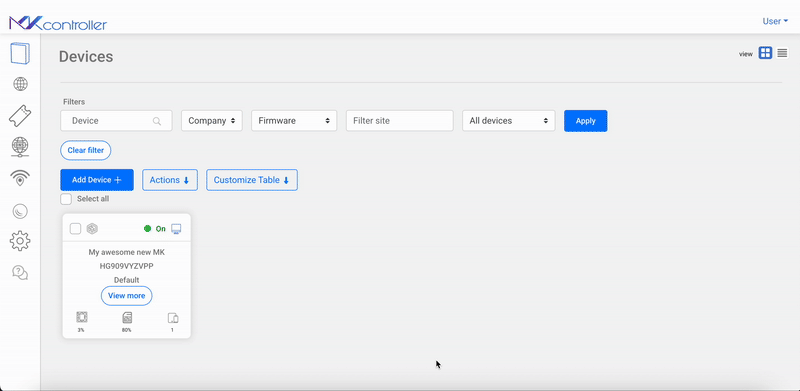 Adopt Mikrotik device in MKController.