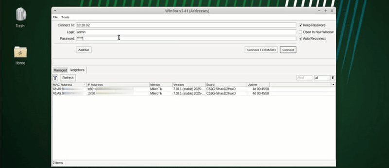 Adopt Mikrotik device in MKController.