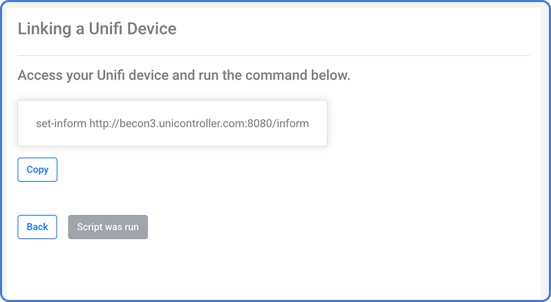 Adoptar dispositivo UniFi en MKController.