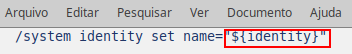 Exemplo de comando com código de atributo para usar nas atualização em massa nos Mikrotiks.
