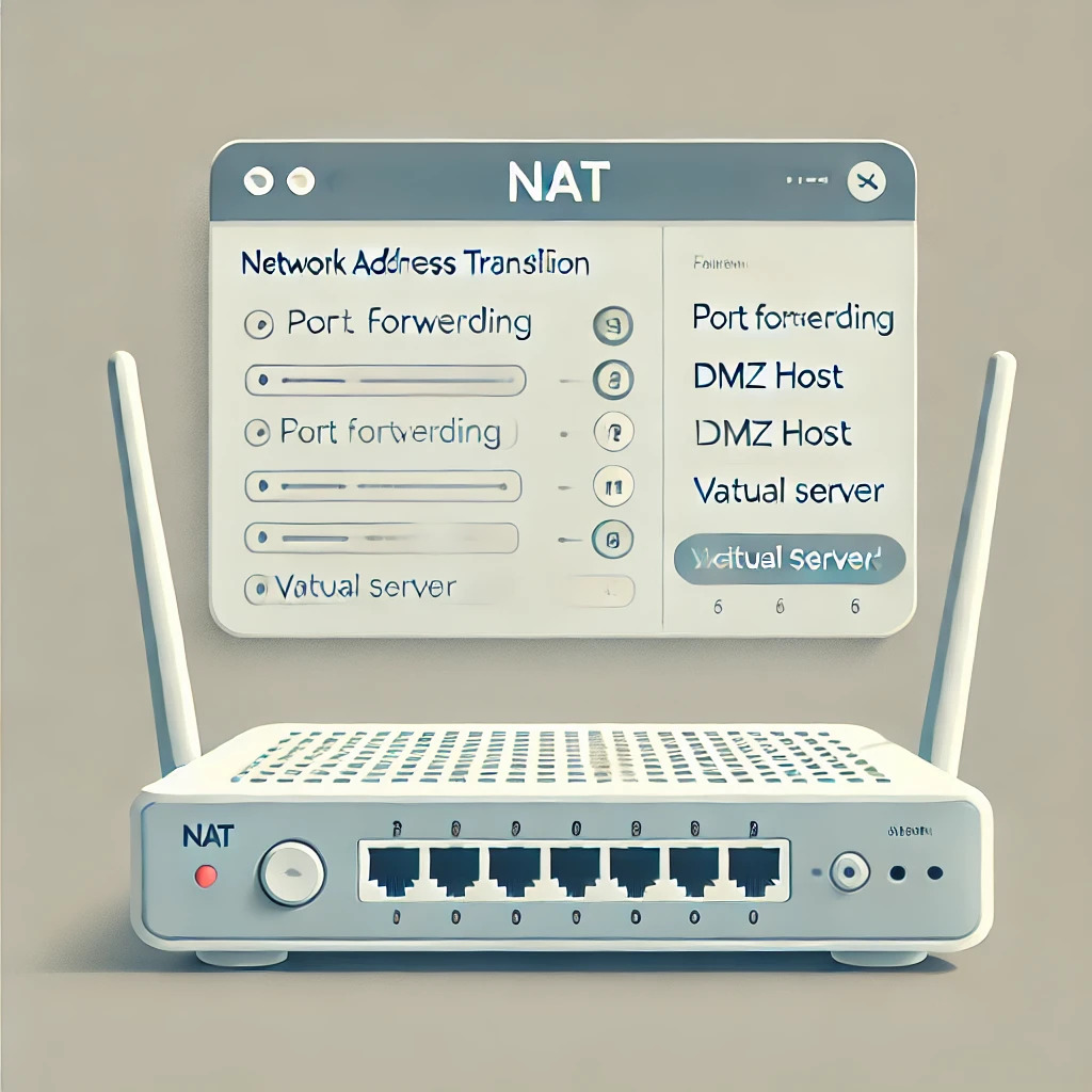 NAT configuration on Mikrotik router.