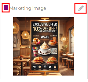 Escolhendo imagem de marketing para Página de login Wi-Fi.