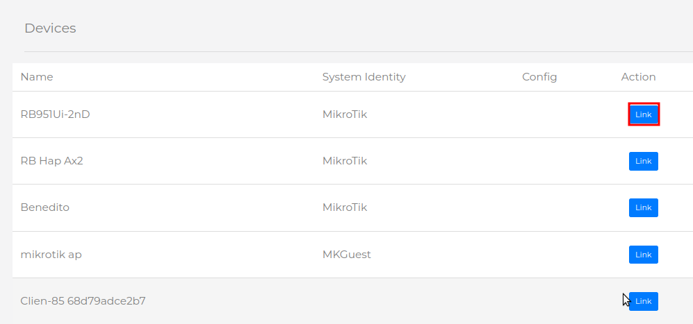 Vincular dispositivo para hotspot Mikrotik da MKController.